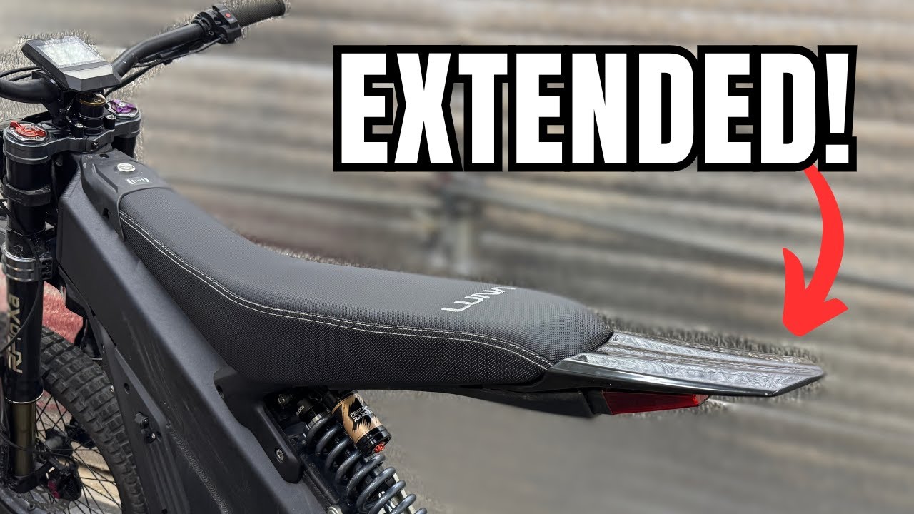 Talaria x3 Extended Rear Fender and LUNA Seat Upgrade