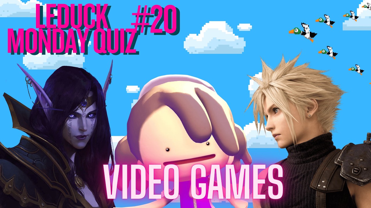 VIDEOGAMES QUIZ - Frames, Enemy, Music, Cats & Characters ! - LeDuck MONDAY QUIZ #20