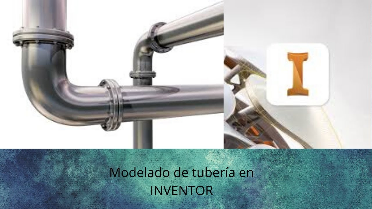 Estructura metálica Inventor. ¿Como hacer una tubería en Inventor?. Tutorial Inventor 2020 español.