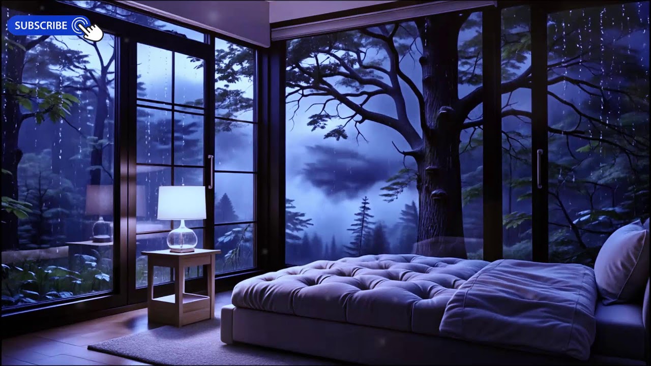 No More Overthinking Tonight 🌙 10 Hours Rain for Deep Sleep