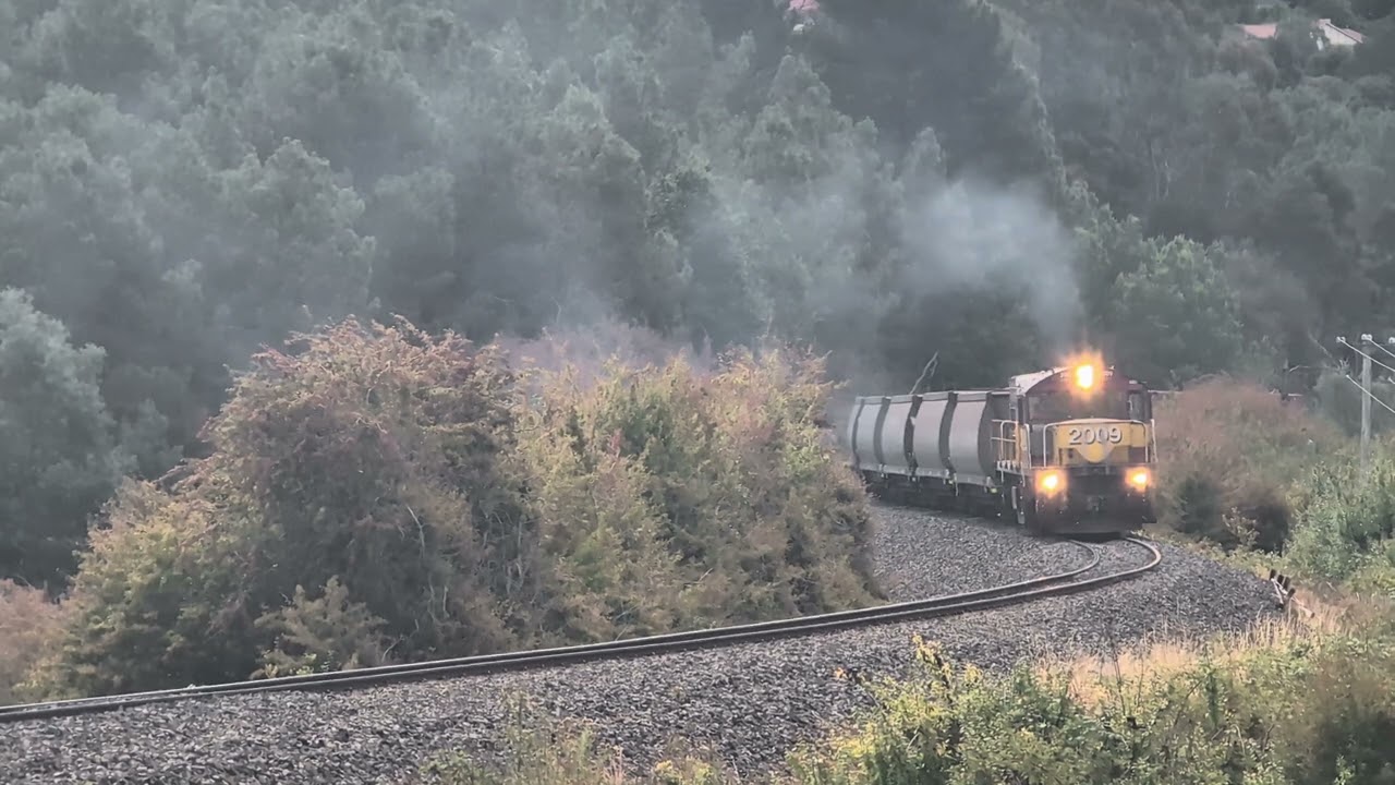 TasRail 2009 #55 train next to Glenwood Road