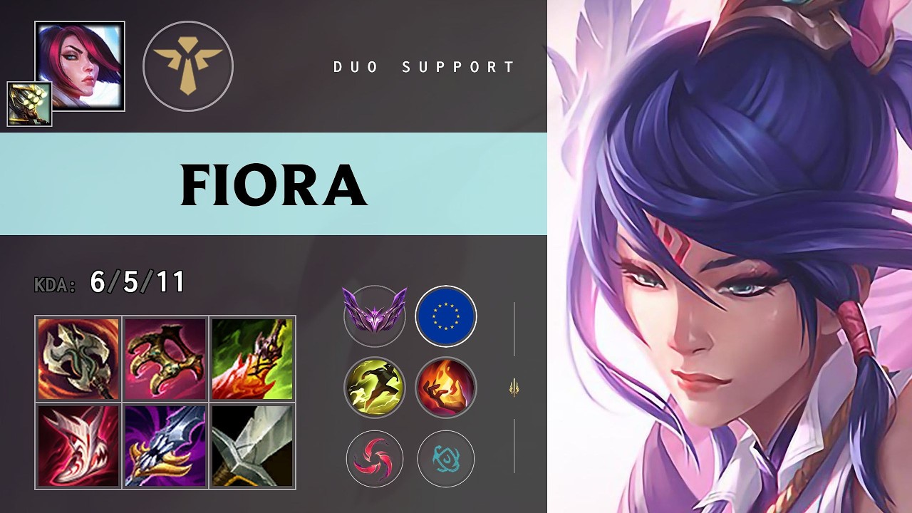 Fiora Support vs Leona - EUW Master Patch 26.14