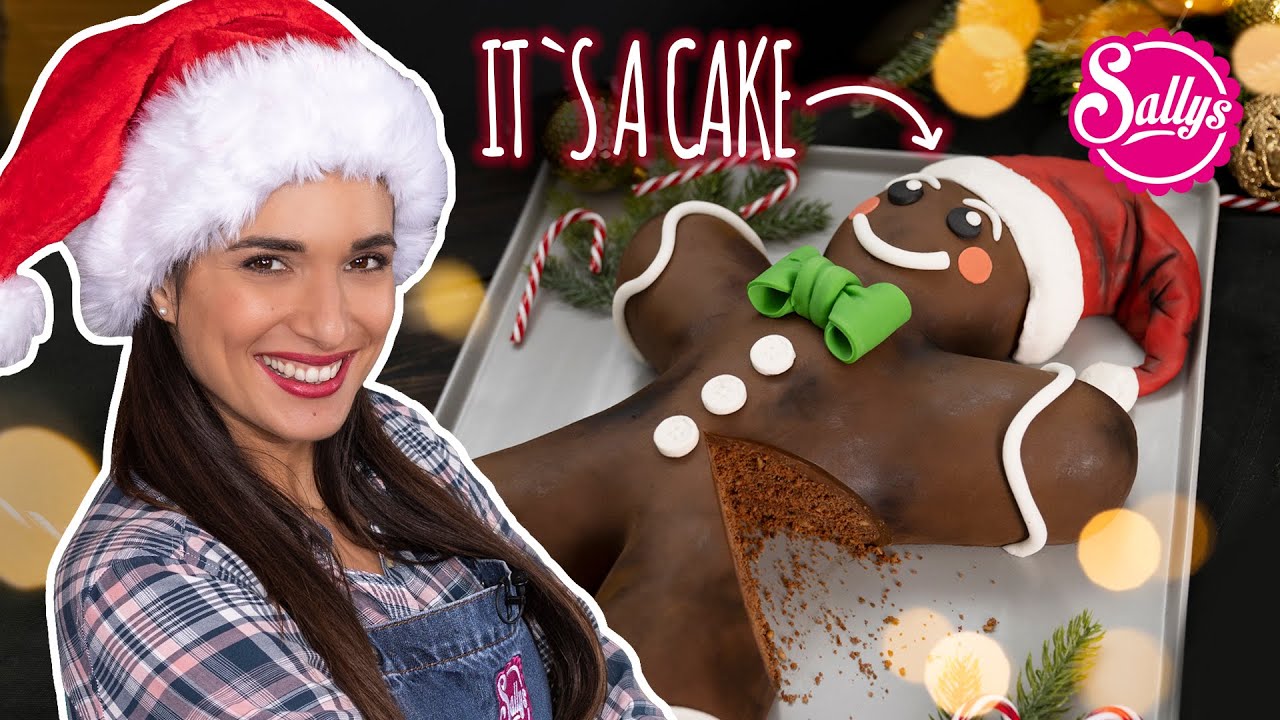 Christmas Ginger Bread Man Cake / Lebkuchenmann Motivtorte