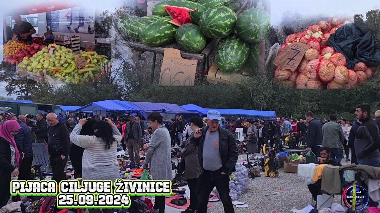 Najjeftinija Pijaca u Bosni Ciljuge Zivinice 25.09.2024