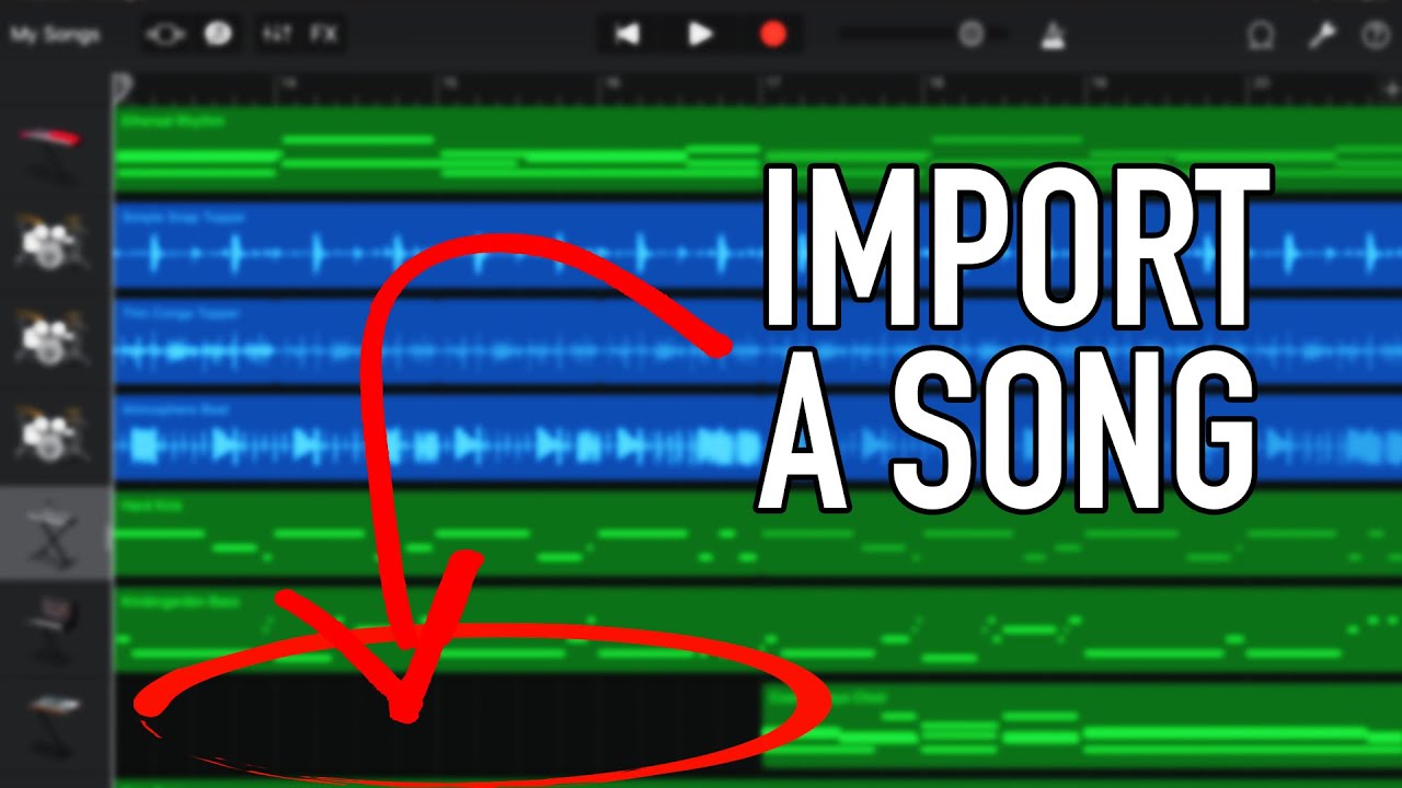 How To Import A Song Into GarageBand (iOS)