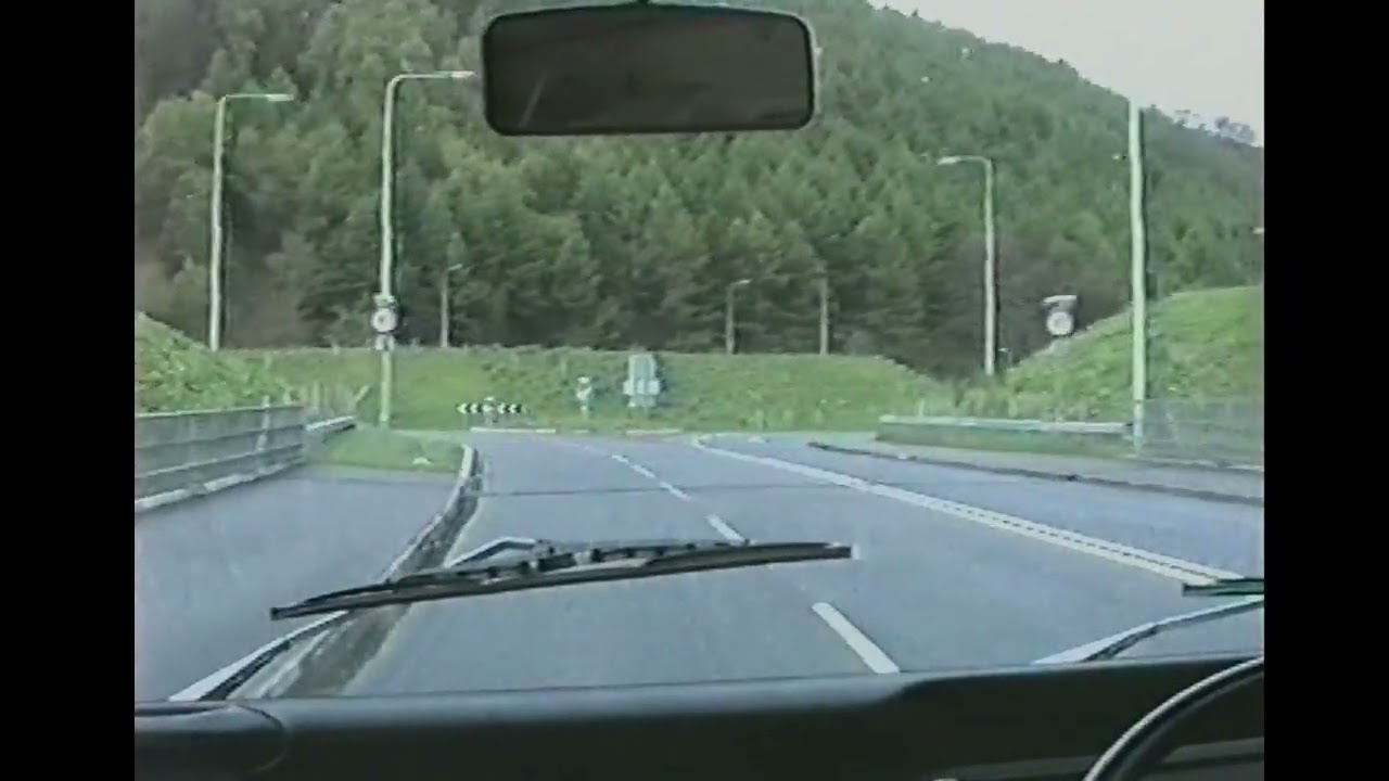Driving along the new Risca bypass in 1980's