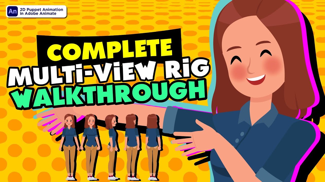 COMPLETE Multi View Rig Walkthrough for AnimateCC [In-Depth Tutorial] #flashpowertools