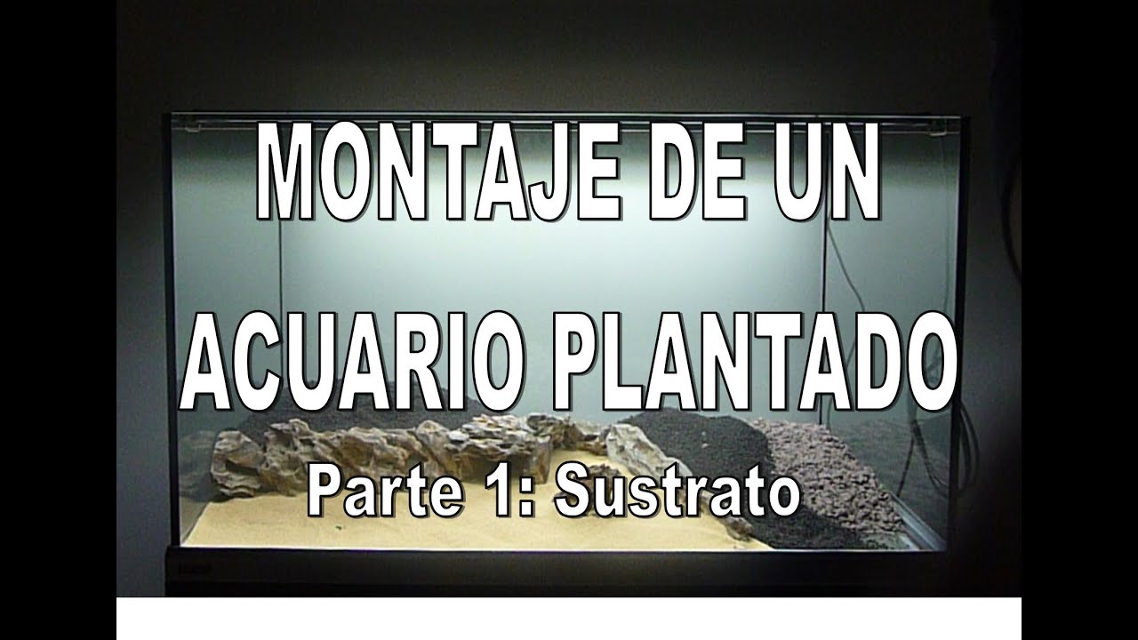 Evolución de un acuario plantado.MONTAJE  parte 1  Sustrato
