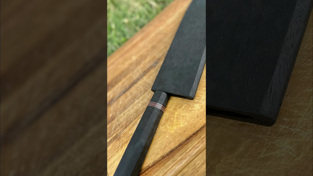 Making a Wa Handle - GYUTO #HandmadeKnives #CustomKnives #ChefKnife #KnifeMaking #JapaneseChefKnife