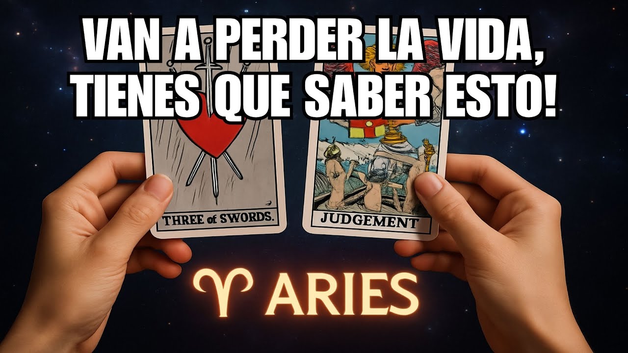 ARIES♈ALGO TERIBLE VA PASAR ESTÁN LLORANDO😭🔥EN INFIERNO VAN A PERDER LA VIDA #tarot