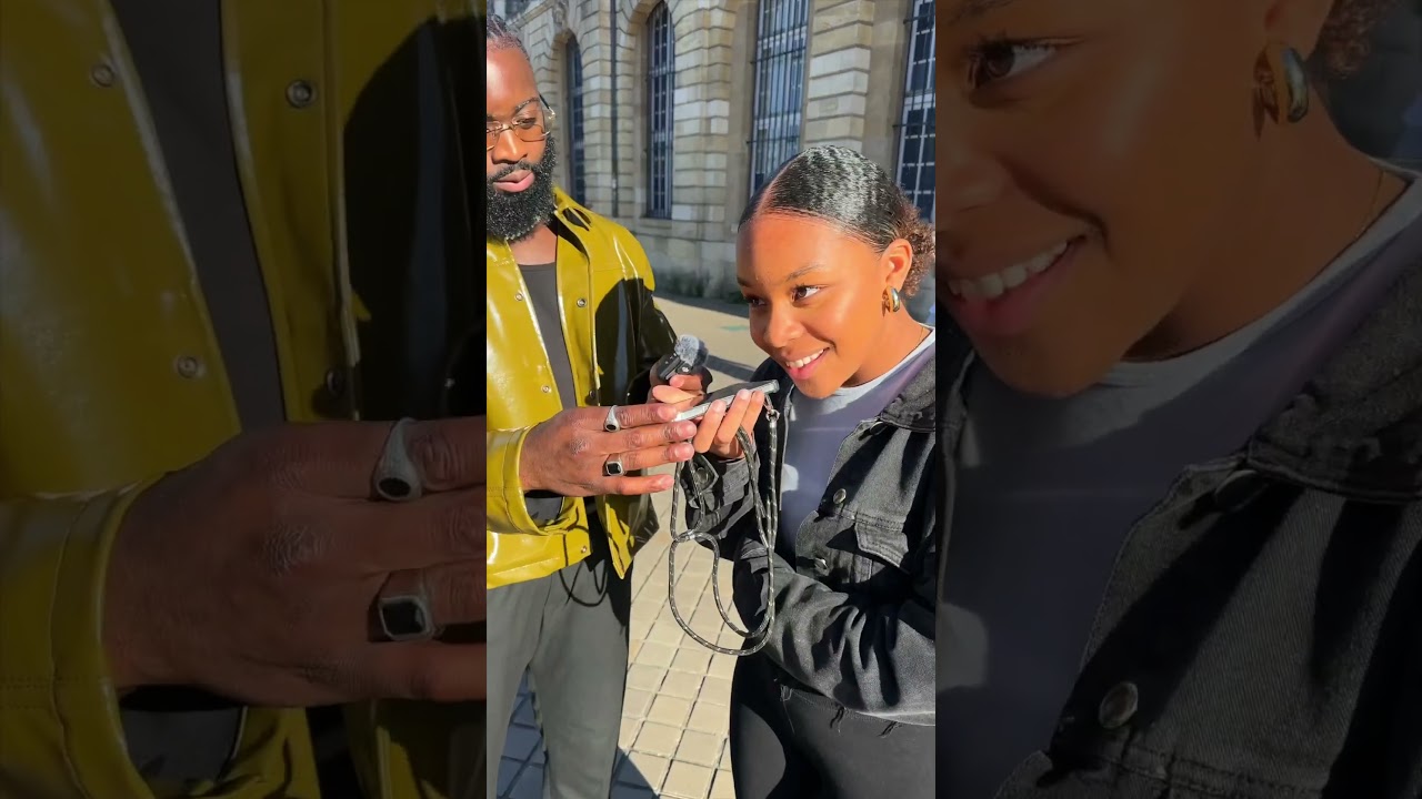 Elle test la fid&eacute;lit&eacute; de son mec ❤️ #microtrottoir #larisengone