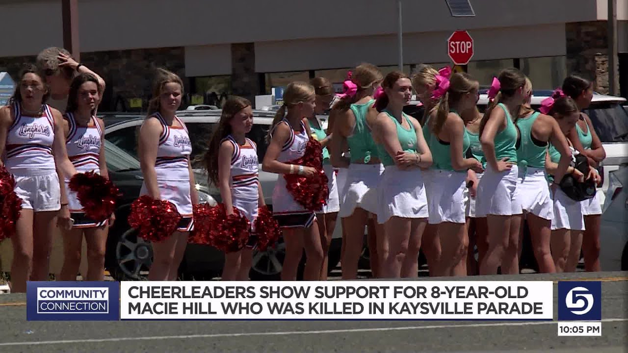 Cheerleader teams join community at funeral for child killed in July 4 parade