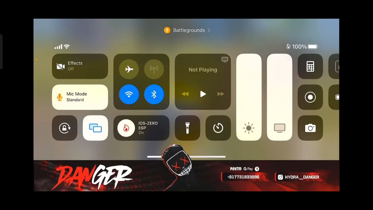 Hydra Danger Live Using iOS zero LAVDE KA YouTuber ha 😂😂😂 #hydradanger #hydradangerhacks #ios🤣