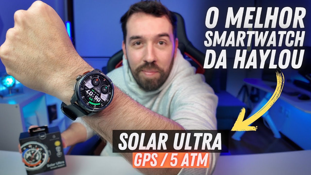 É O MELHOR SMARTWATCH DA HAYLOU - SOLAR ULTRA COM GPS e 5 ATM