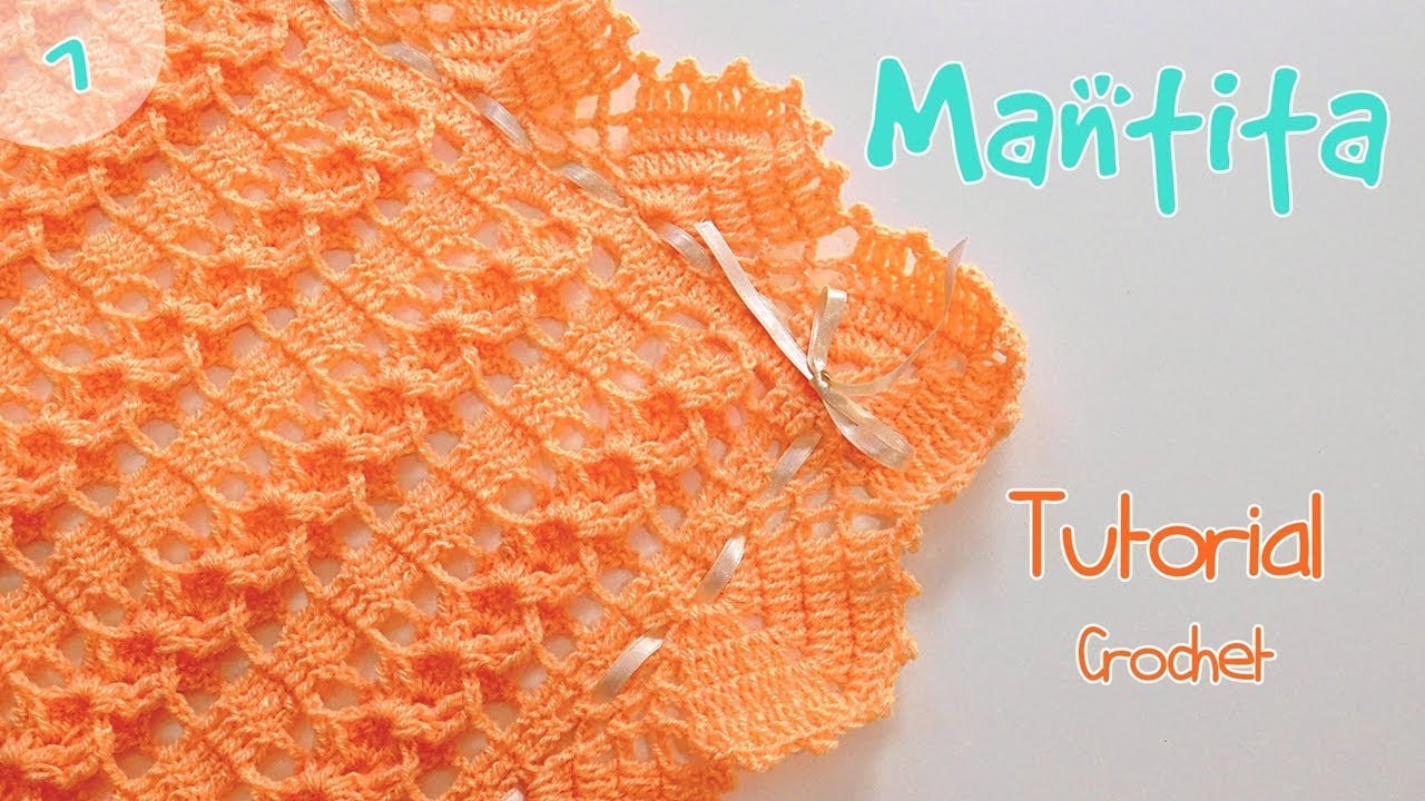 Como tejer una manta o cobija a crochet - ganchillo (1/2)