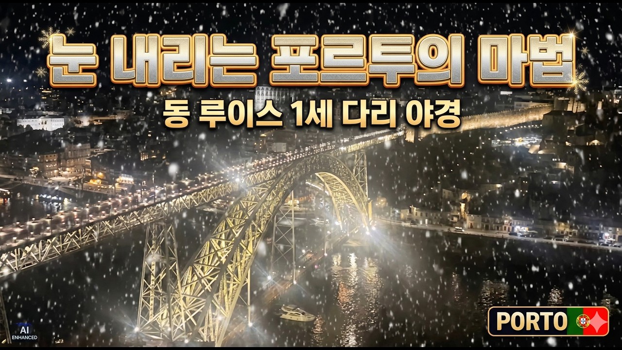 눈 내리는 포르투 긴밤