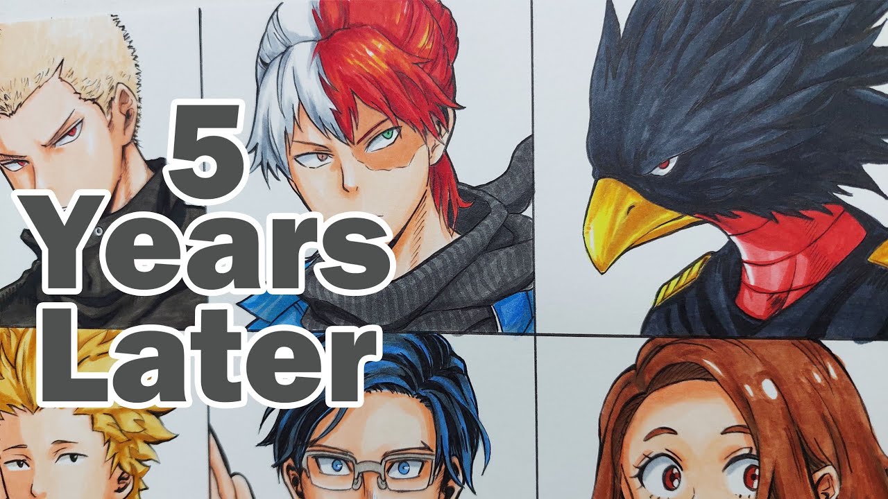 Drawing 21 Years Old My Hero Academia Characters | Part 1
