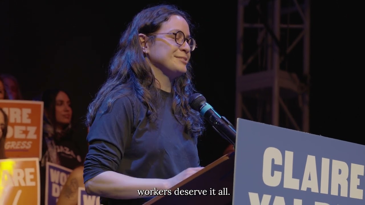 Claire Valdez Speaks at Her Launch in Brooklyn