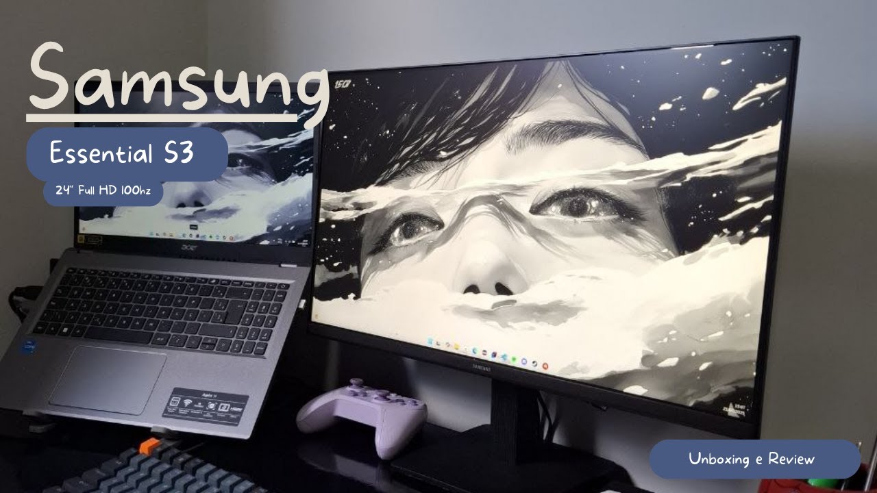 Monitor Essential S3 24'' Full HD 100Hz – Unboxing e Primeiras Impressões