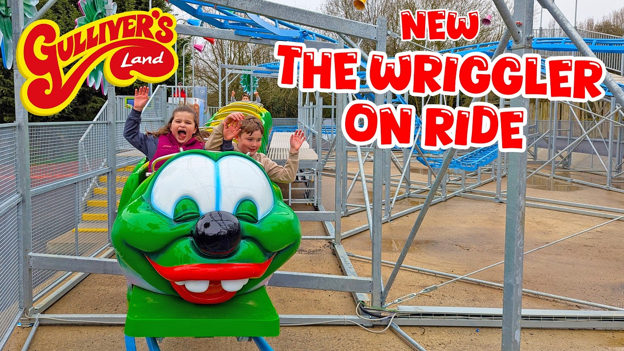 Brand New Wriggler Wacky Worm Coaster at Gulliver’s Land (March 2026) [4K]