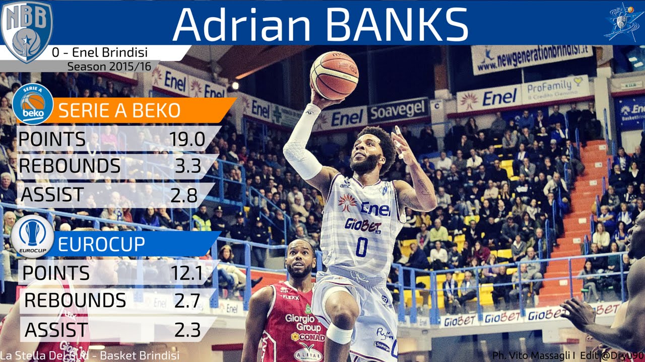 Adrian Banks - Enel Brindisi - Highlights 2015/16