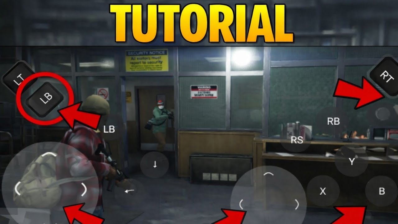 GTA 5 Android Controls Tutorial | In Racoon cloud gaming