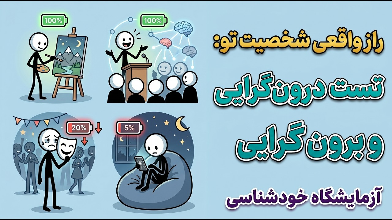 🔴این ۱۰ سوال شخصیت واقعی تو رو لو میده!(درونگرا یا برونگرا؟)
