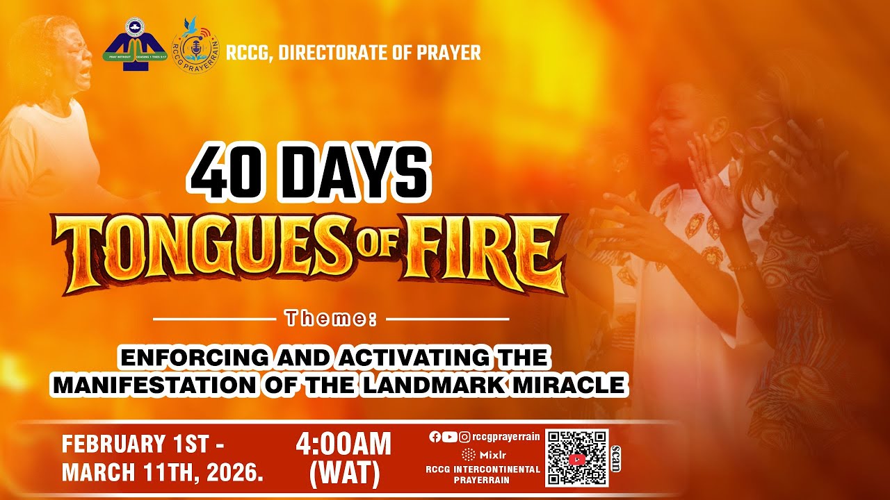 DAY THREE TONGUES OF FIRE || PRAYERRAIN LIVE || 3RD FEBRUARY, 2026