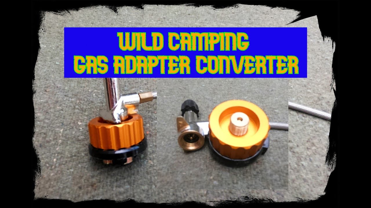 gas canister adapter for long distance wild camping /traveling /  review and test