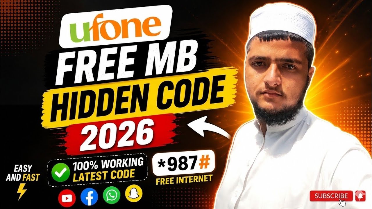 Ufone Free MB Hidden Code 2026 | 100% Working | Ufone Secret Free MB Code 2026