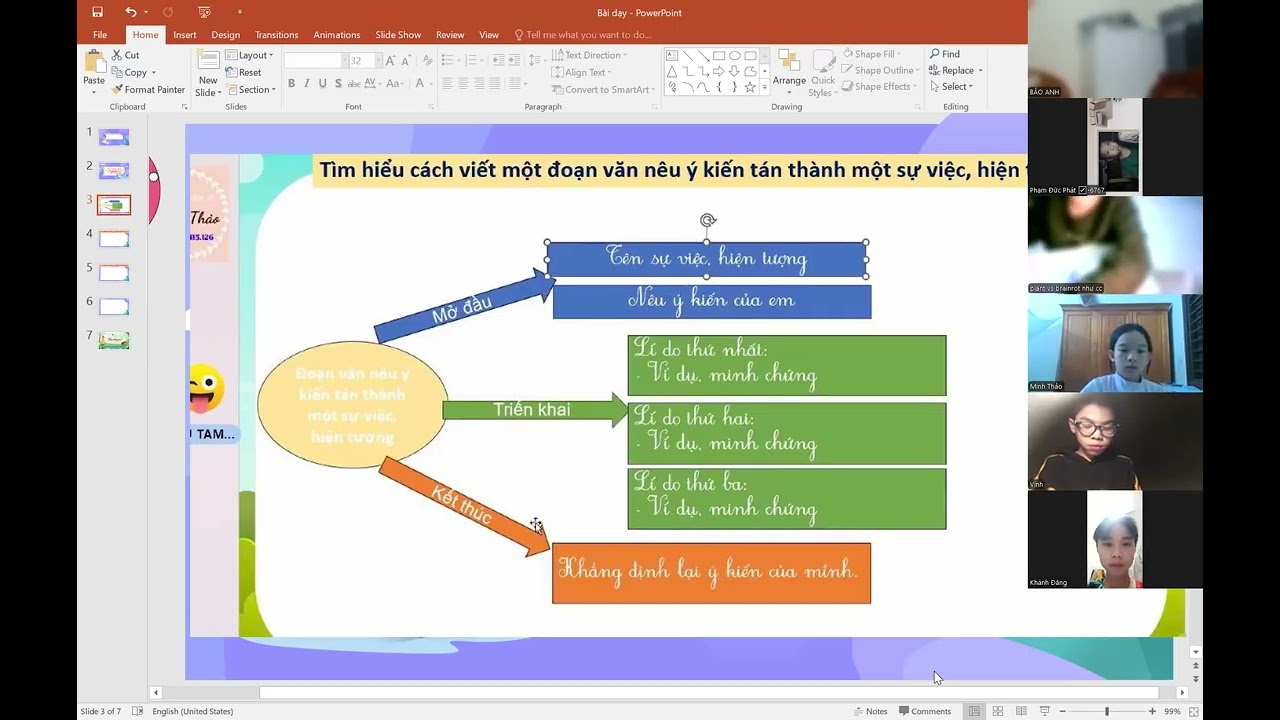 Đoạn văn nêu ý kiến tán thành một phong trào, hoạt ssoongj học tập ở trường em - Lớp 5.