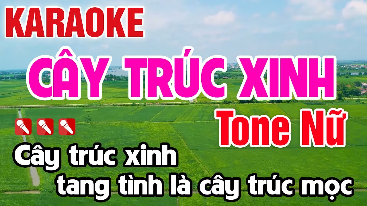 Cây Trúc Xinh Karaoke Tone Nữ Nhạc Sống 2025 - Nguyên Minh Media