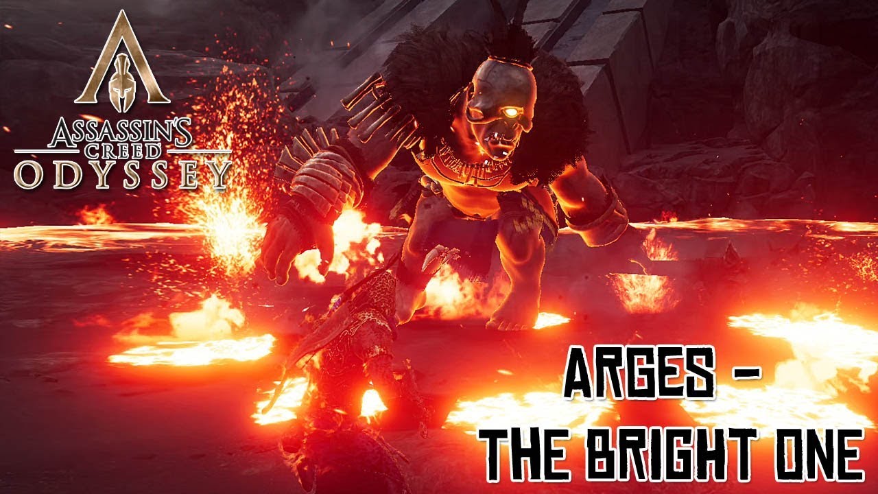 Assassin's Creed Odyssey - Cyclops Arges Battle (The Bright One) @ 1440p ᴴᴰ ✔