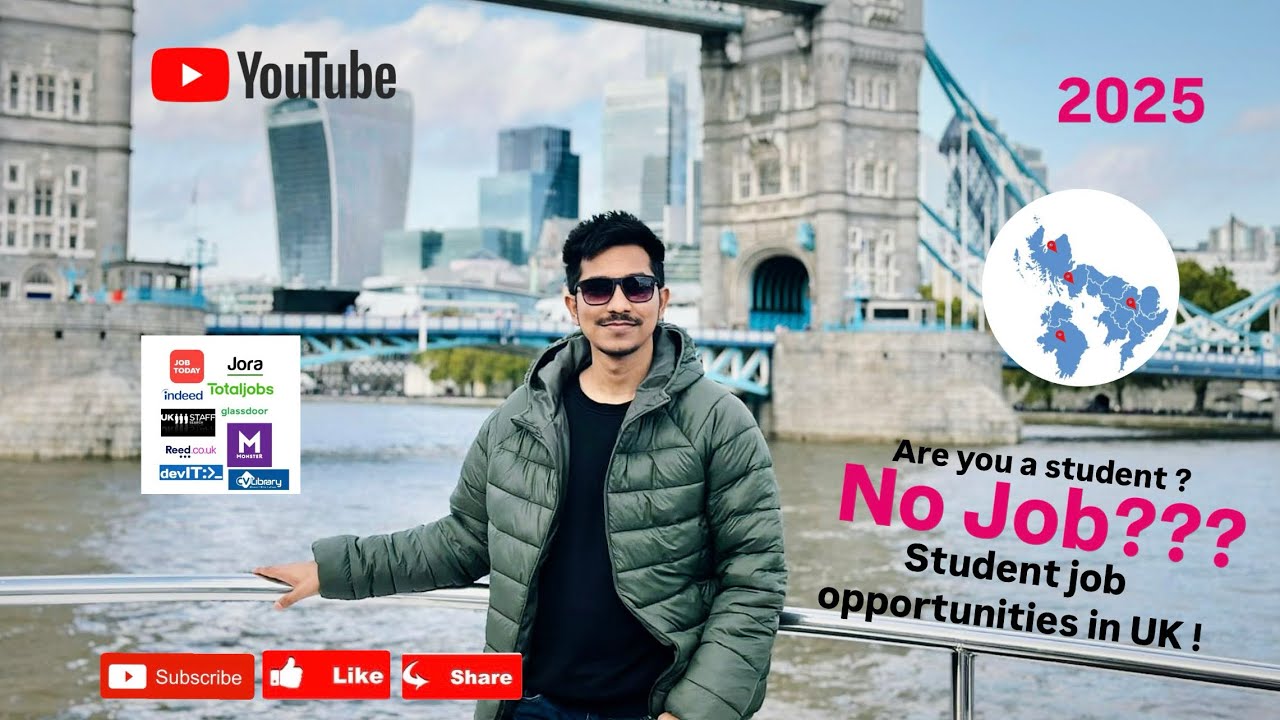UK স্টুডেন্ট ভিসায় জবের বাস্তবতা ২০২৬। Student&rsquo;s Job Opportunities in UK 2025 | Links for Job Sites