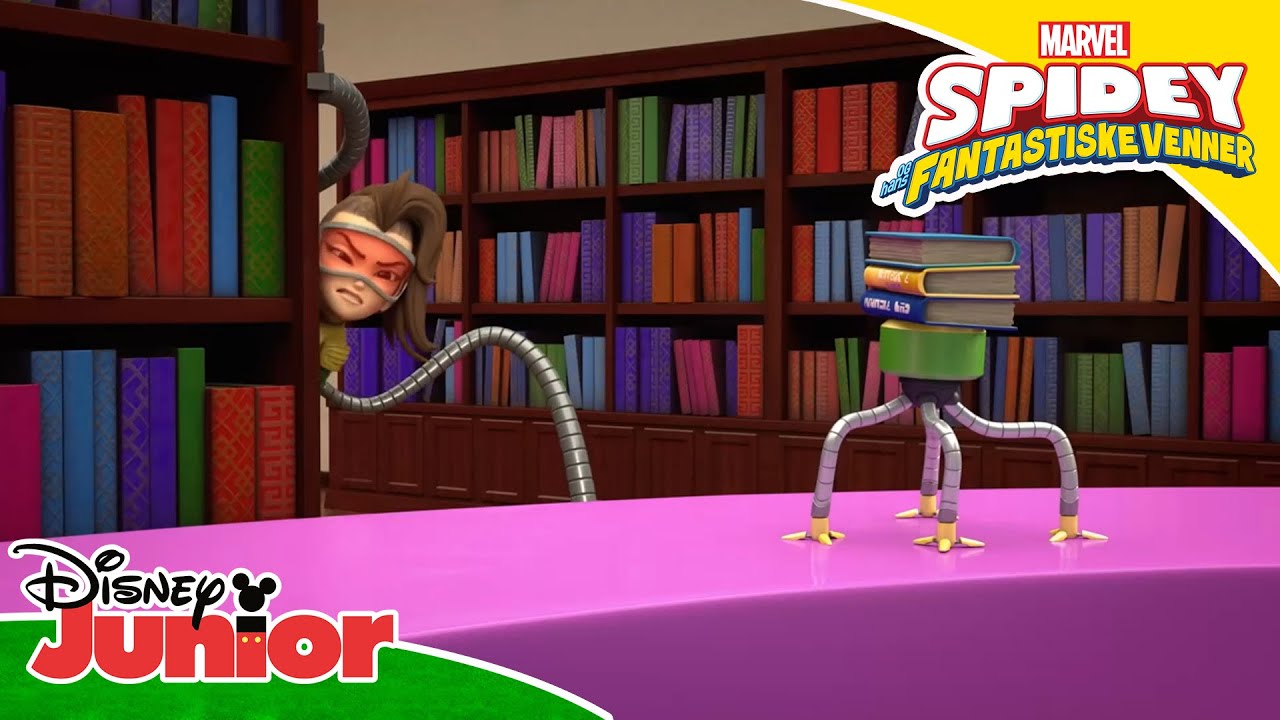 Bøgerne er forsvundet | Spidey og hans fantastiske venner | Disney Junior Danmark
