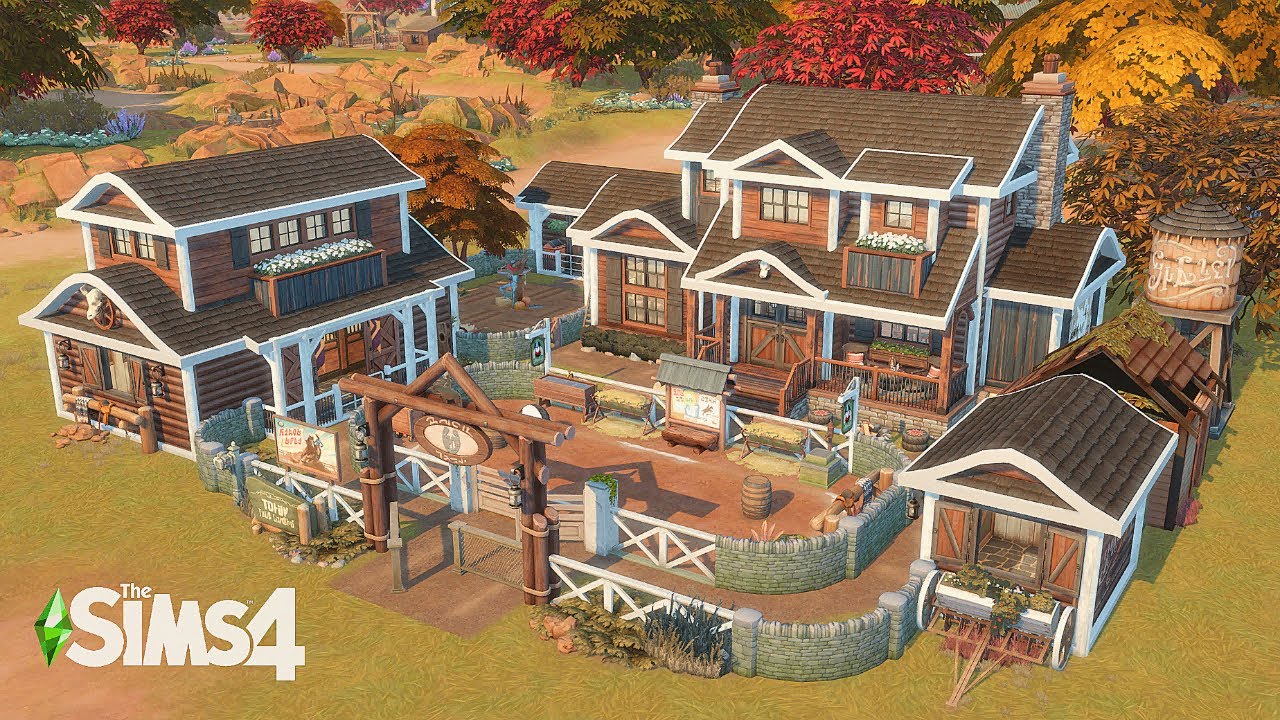 Horse Ranch Family Home 🐎 | The Sims 4: Horse Ranch | Stop Motion Build | No CC