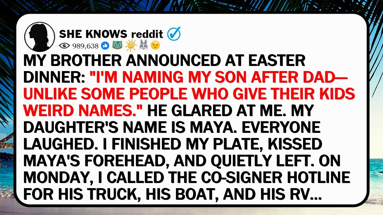 My Brother Announced At Easter Dinner: 