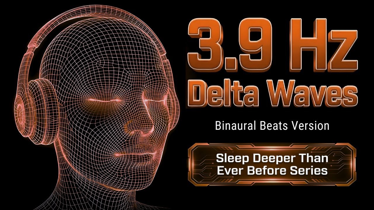 3.9 Hz Delta Waves Binaural Beats | Sleep Deeper Than Ever Before Series (Black Screen)