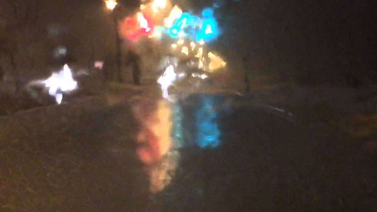 Rain Floods Highway 90 in Biloxi