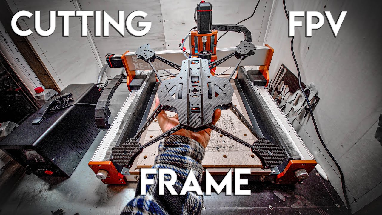 Cutting  FPV Drone Frame From CNC For the First Time 🚁
