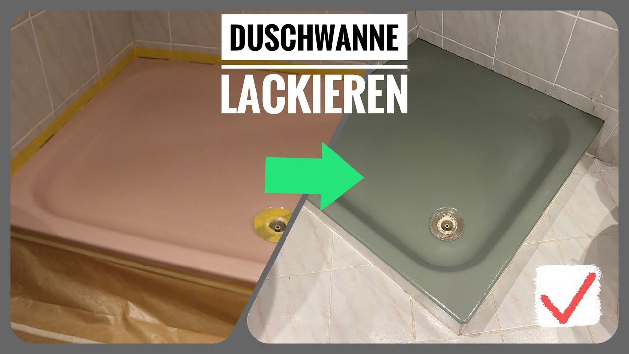 Duschwanne / Badewanne lackieren - Badewannenlack DIY