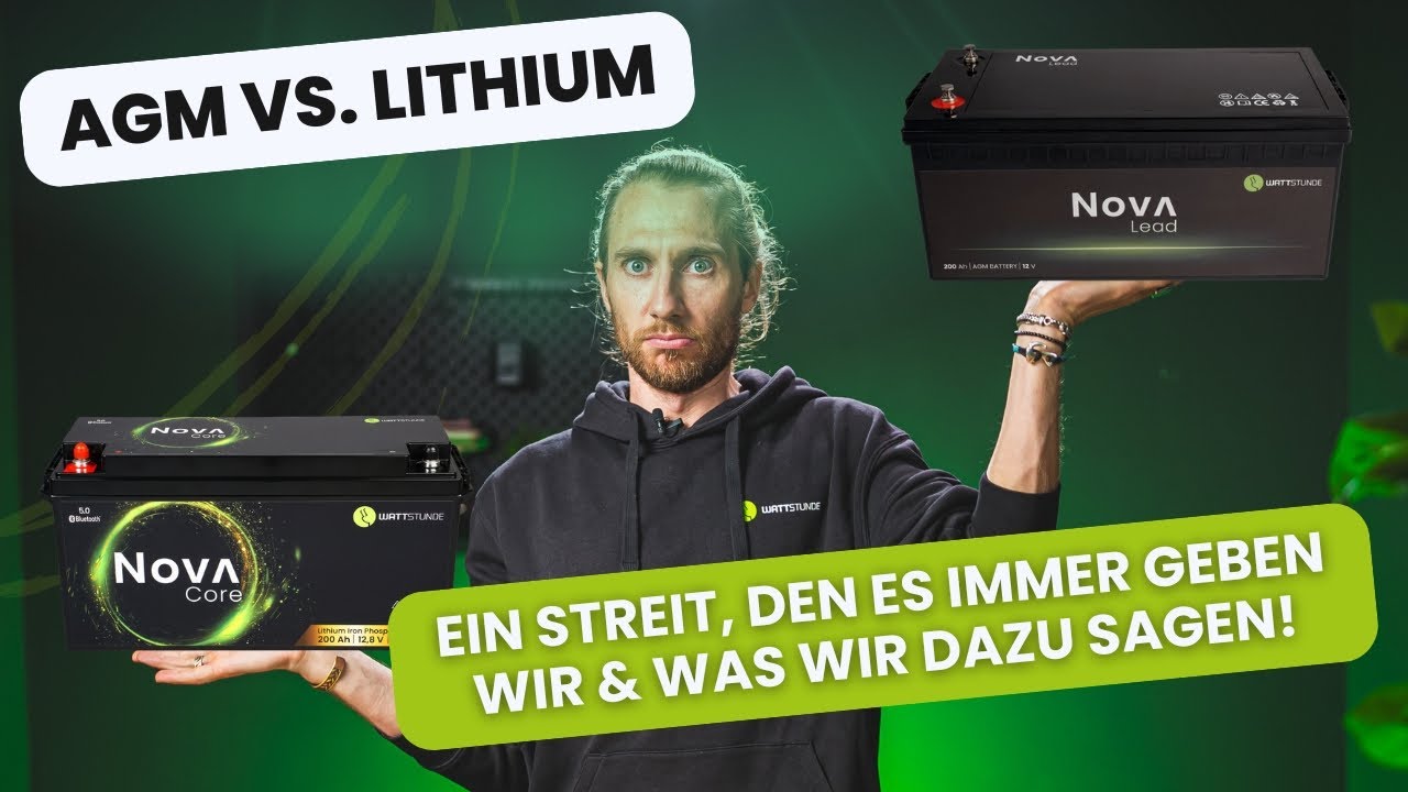AGM Batterie vs. Lithium Batterien beim Campen!🔋 Ein Streit, den es immer geben wird! ❌