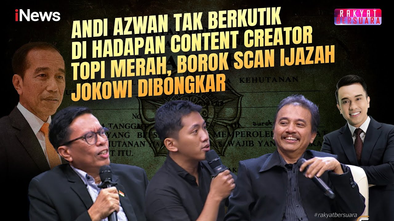 Andi Azwan Mendadak Diam Saat Fakta Salinan Ijazah Jokowi Dibongkar: Asli atau Palsu? | Rakber