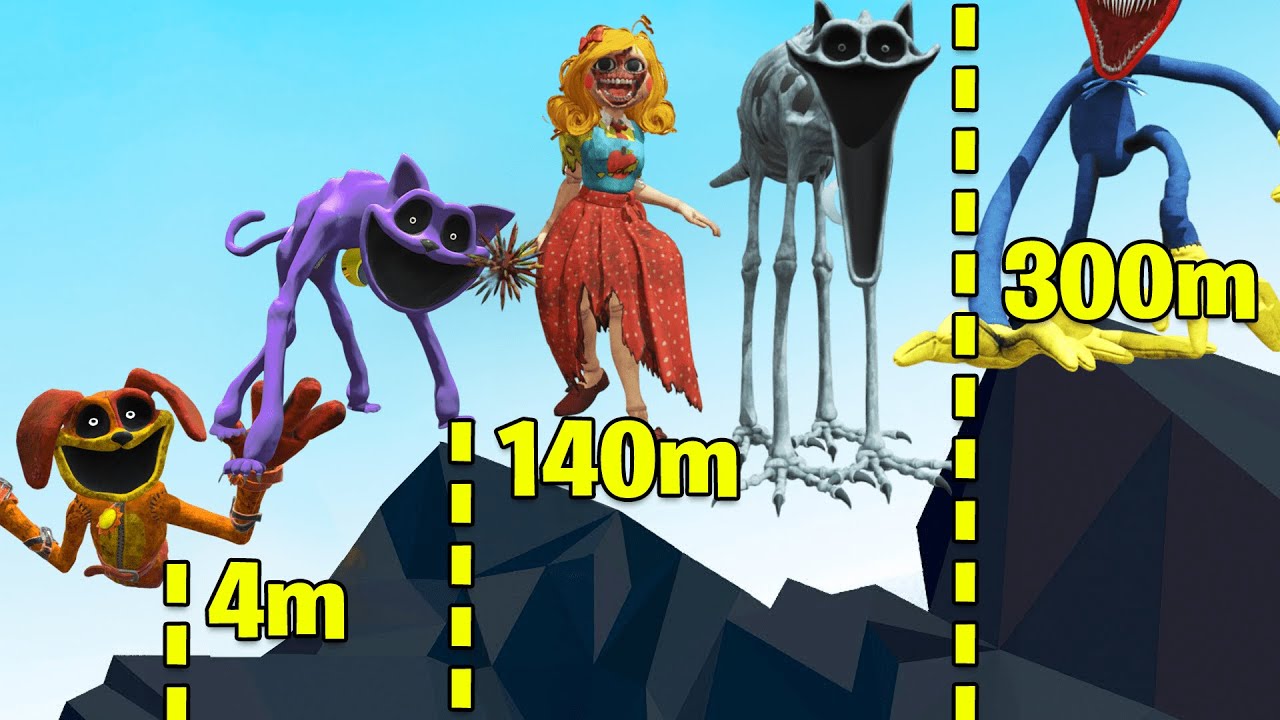 QUI SAUTE LE PLUS HAUT POPPY PLAYTIME CHAPITRE 3 ?! (CATNAP, DOGDAY, MISS DELIGHT)