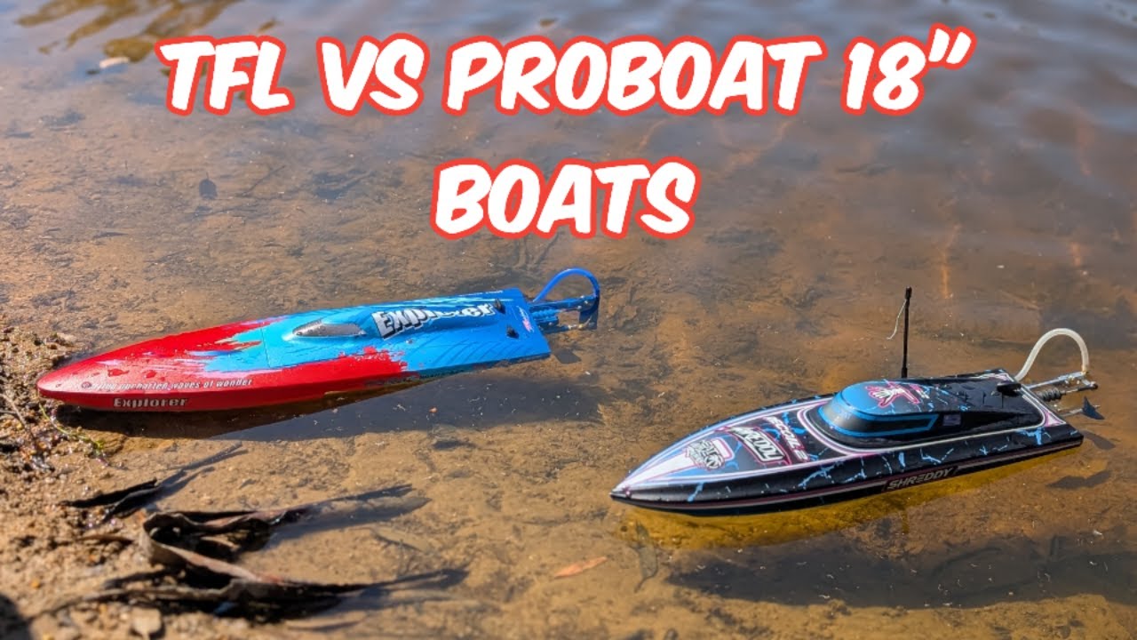 TFL Explorer против ProBoat Recoil 18” – прямое сравнение и гонки.