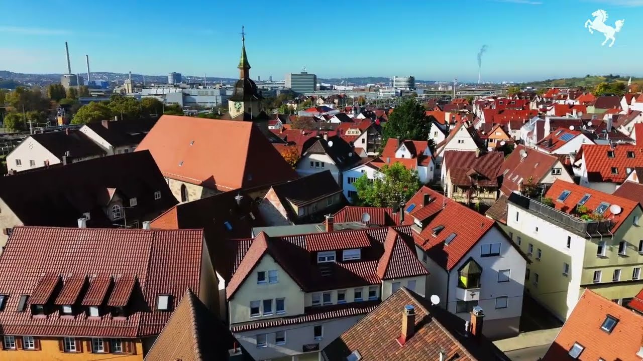Flug über Untertürkheim