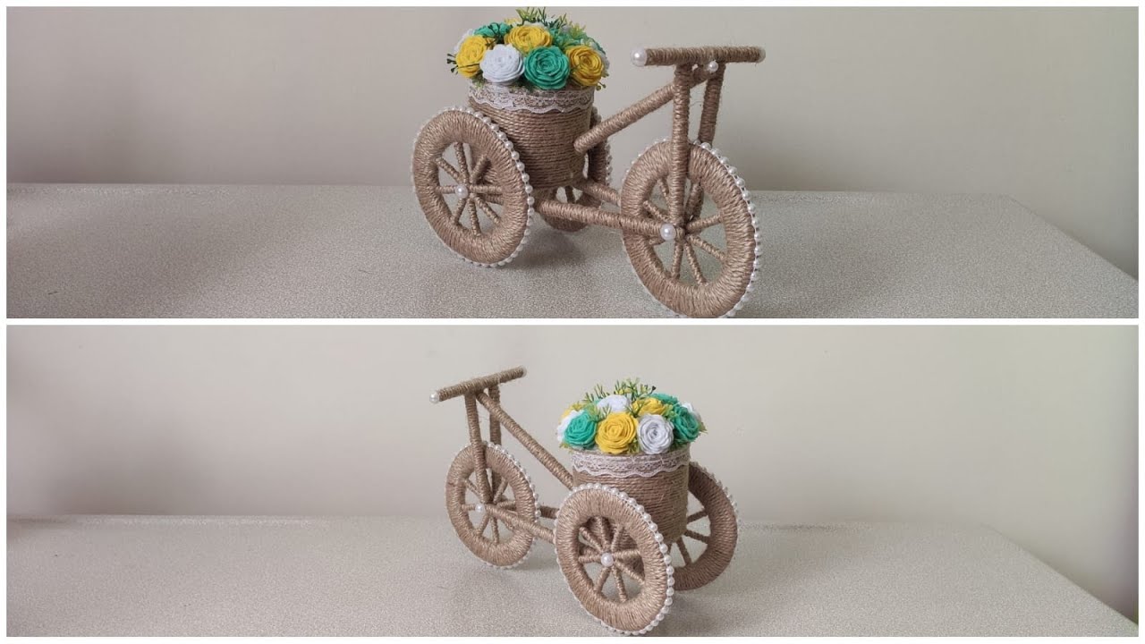 El Yapımı Bisiklet Nasıl Yapılır 🚲 /Dekorasyon Fikirleri /  DIY How to Make a Handmade Bike