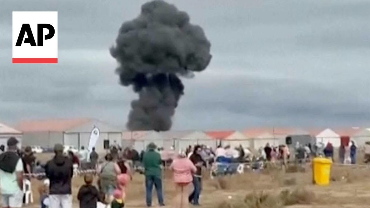 Pilot dies after plane crashes at air show in South Africa