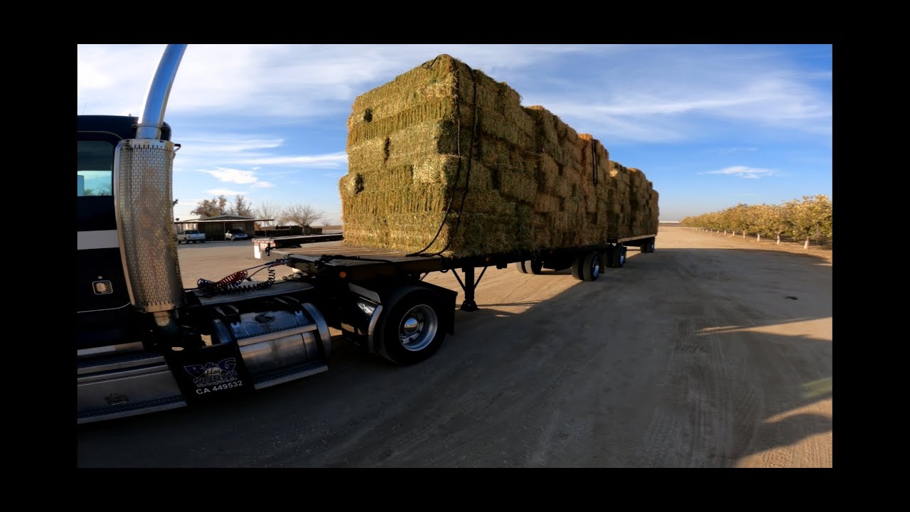 Loading and Unloading Hay Truck
