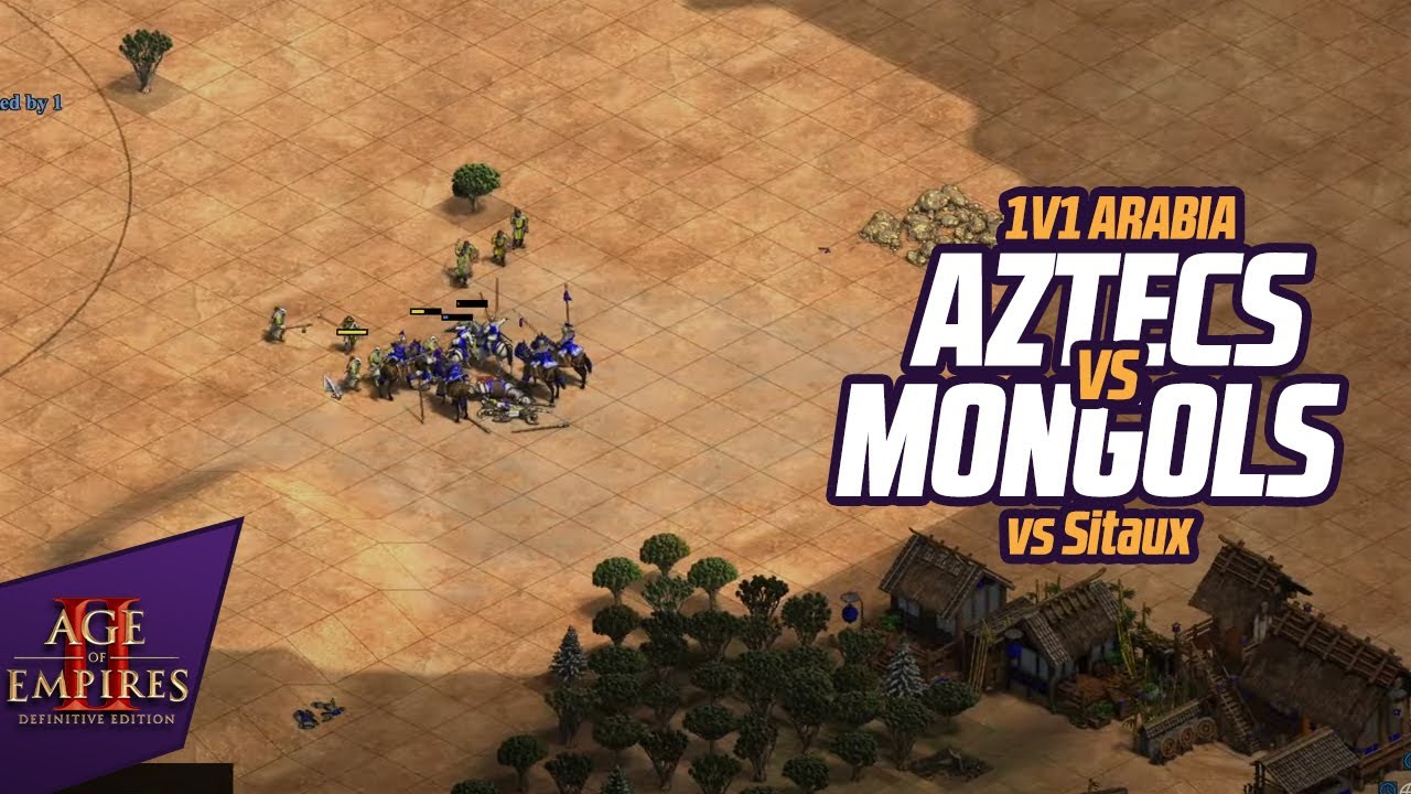 1v1 Arabia | Aztecs vs Mongols | vs Sitaux